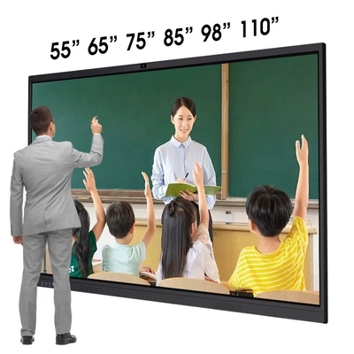 55 65 75inch Touch Screen Interactive LED Panel Dual Operating System Smart Board Interactive Whiteboard