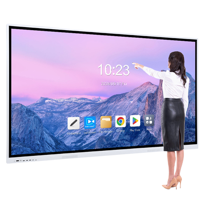 55 Inch 4K Interactive Smart Whiteboard  Uhd Digital Touch Screen Smart Board Custom Magnetic Whiteboard for Teaching