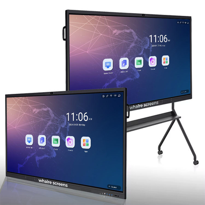 55 Inch 4K Interactive Smart Whiteboard  Uhd Digital Touch Screen Smart Board Custom Magnetic Whiteboard for Teaching