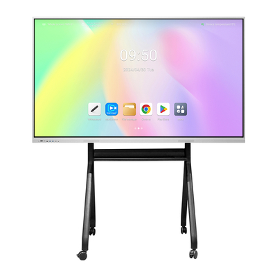 Movable HD Interactive Electronic Smart Board Multi Points Touch Screen Whiteboard for Teaching