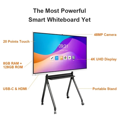 65/75/85/86/98/110 Inch LCD Display Smart Board Digital Whiteboard Educational Equipment Interactive Whiteboard