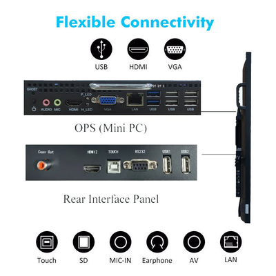 65/75/85/86/98/110 Inch Digital Interactive Whiteboard Smart Board LCD Display Educational Equipment Whiteboard Prices
