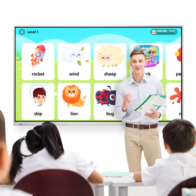 55 65 75 86 98 Inch Portable Stand Digital Smart Board Touch Screen Electronic Interactive Whiteboard for Classroom Business