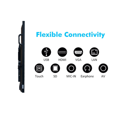 65/75/86/98/110 Inch Pen Finger Touch Screen LCD Display Digital Whiteboard Interactive Smart White Board for Meeting Room