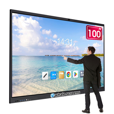 65/75/85/98/110 Inch LCD Display Smart Board Prices Digital Whiteboard Educational Equipment Interactive White Board for Teacing