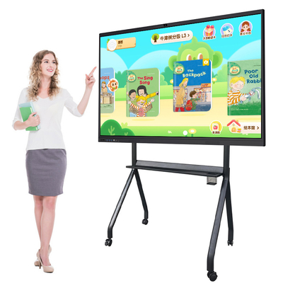 65/75/85/98/110 Inch LCD Display Interactive Smart Board  Electonric Flat Penals Educational Equipment Interactive WhiteBoard