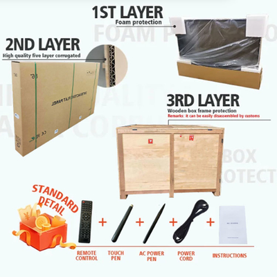 65/75/85/86/98/110 Inch LCD Display Smart Board  Electonric Board Educational Equipment Interactive White Board