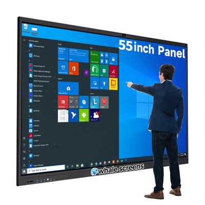 Whale Screens 86 98 110 Inch All in One Conference Machine 20 Points Touch Screen Smart Board Electronic Interactive Whiteboard