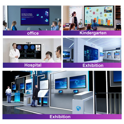 Whale Screens 86 98 110 Inch All in One Conference Machine 20 Points Touch Screen Smart Board Electronic Interactive Whiteboard