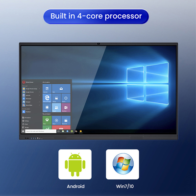 Large Screen 110 Inch All in One Touch Tv Smart Board Electronic 20 Points Touch Screen Interactive Whiteboard with Projector