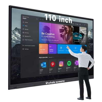 Customized All in One 55 65 75 86 98 110 Inch Electronic Whiteboard Interactive Board Smart Board for Classroom School