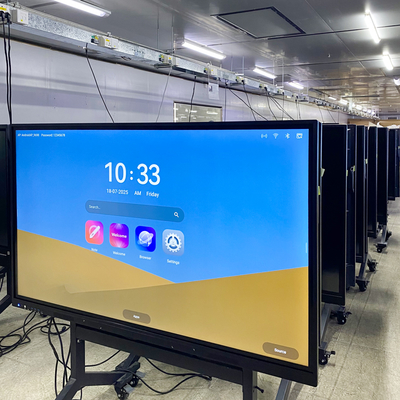 Factory Price 65 75 86 100 Inch Touch Screen 4K Display PC OPS Digital Smart Board Interactive Whiteboard for School Teaching