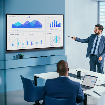 Whale Screen ODM 4K Android OPS 65 Inch Interactive Display Smart Board 75 Inch Touch Screen Monitor Interactive Whiteboard