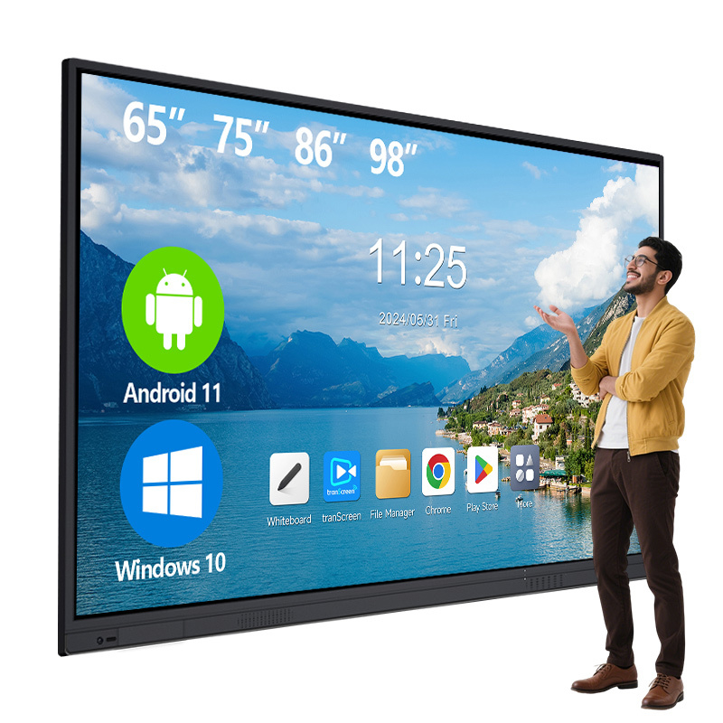 Interactive Flat Panel Touch Board Screen Interactive Panel 55/65/75/86 Inch Interactive Whiteboard Smart Board for Classroom