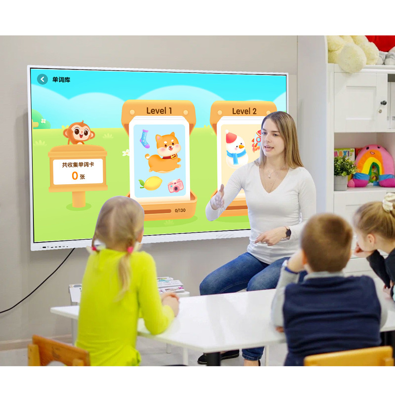 Hot Selling 55-Inch Interactive Smart Board Flat Panel LED Monitor Multi-Touch Electronic Whiteboard for Educational  Equipment