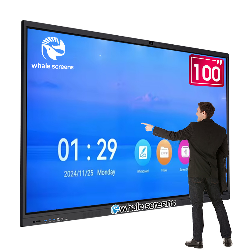 75/85/86/98/100/110 Inch LCD Display Smart Touch Board Prices Digital Whiteboard Educational Equipment Interactive White Board