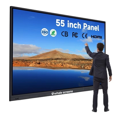 55/65/75/85/86 Inch 4K Ultra HD Displayinteractive Flat Panel Interactive Smart Board for Teaching Office Use High Haze OC