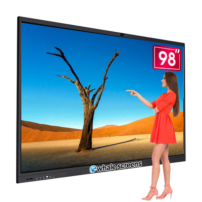 86 98 65 75 Inch LCD Display School Digital Smart Board Interactive Whiteboard Panel Touch Screen Education Board for Classroom